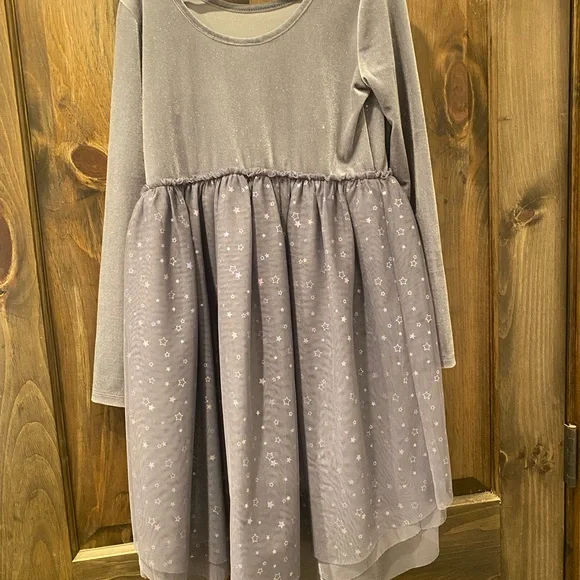 Beautiful Cat & Jack Silver Dress - Picture 2 of 4